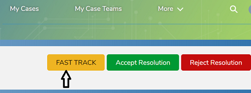 How to opt for FAST TRACK service after case is submitted?