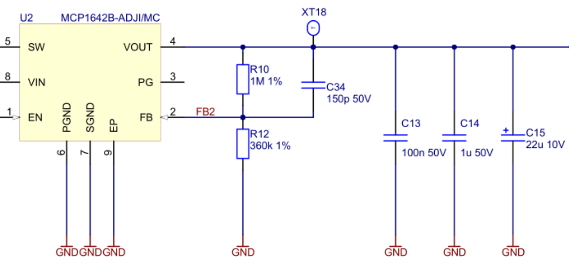 Reducing inrush current MCP1642
