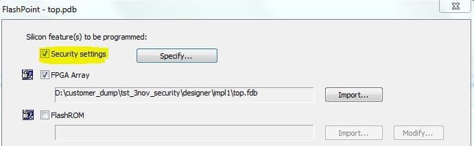How to operate Smart Fusion device in OTP (One Time Programmable) mode