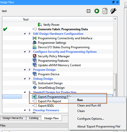 SmartFusion2: How to Program Only eNVM
