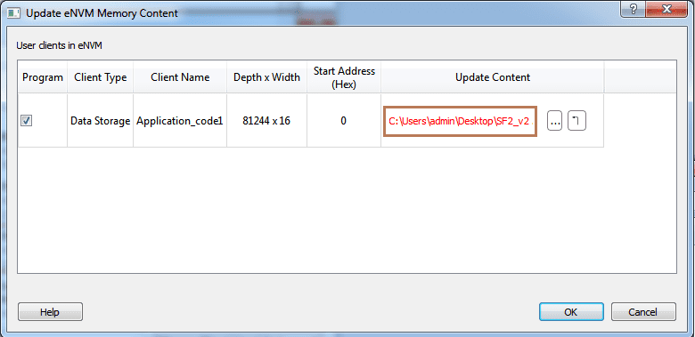 SmartFusion2: How to Program Only eNVM