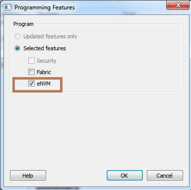 SmartFusion2: How to Program Only eNVM