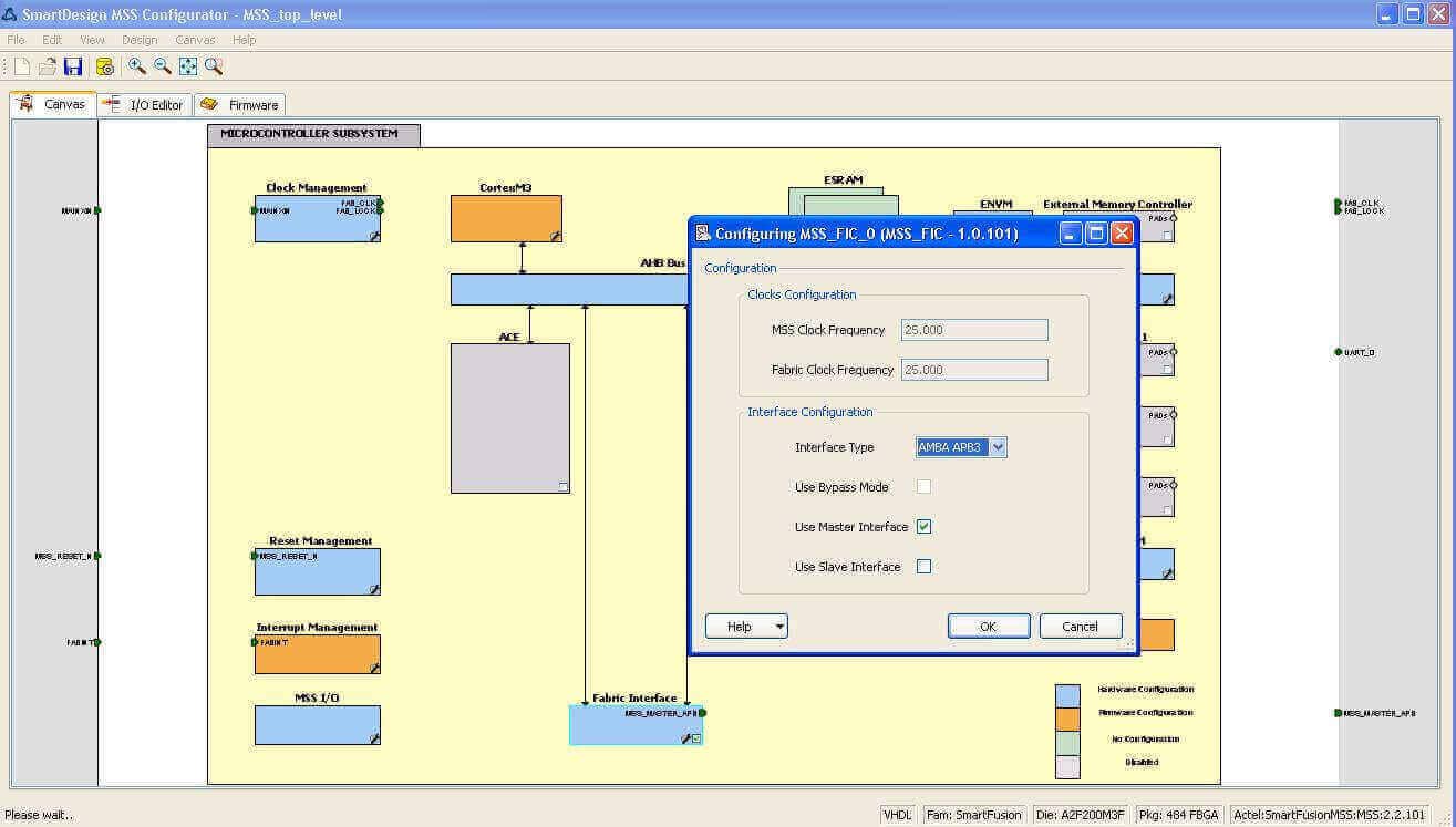 SmartFusion: Generating firmware drivers for the fabric peripherals