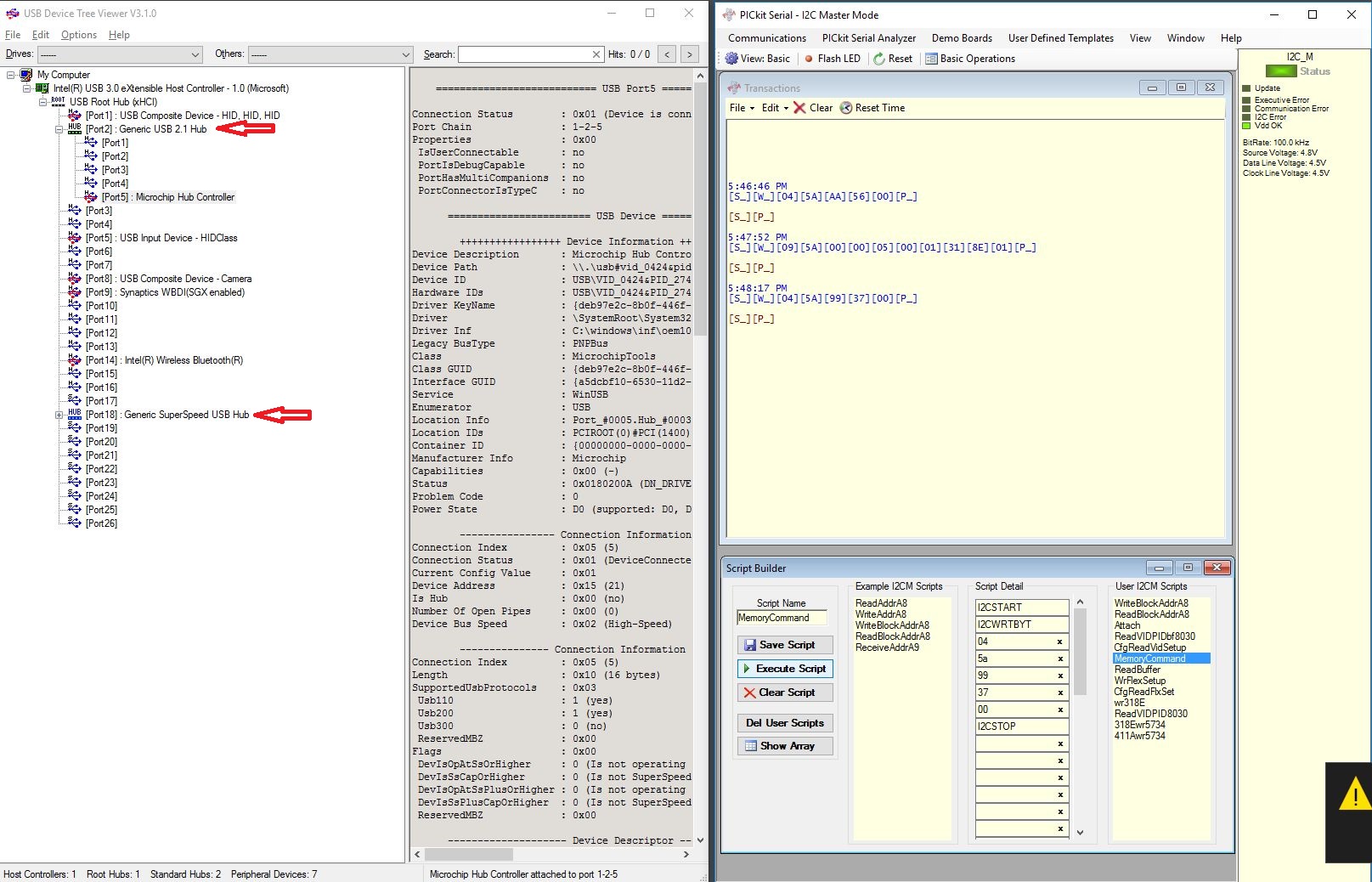 Enabling Flexconnect on USB5734 via SMBus