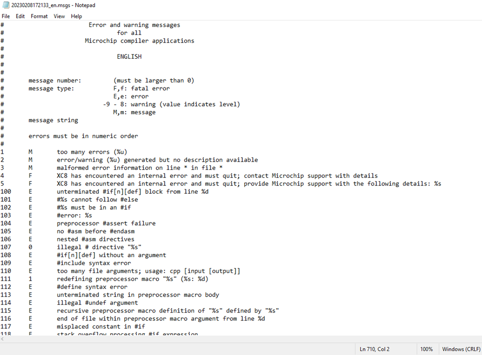 How to check which errors are considered for each warning level of the ...
