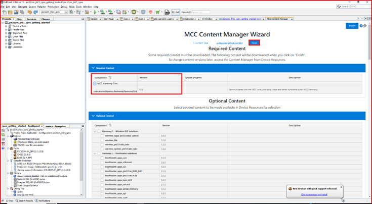 Updating MCC Harmony v3 Library using Content Manager