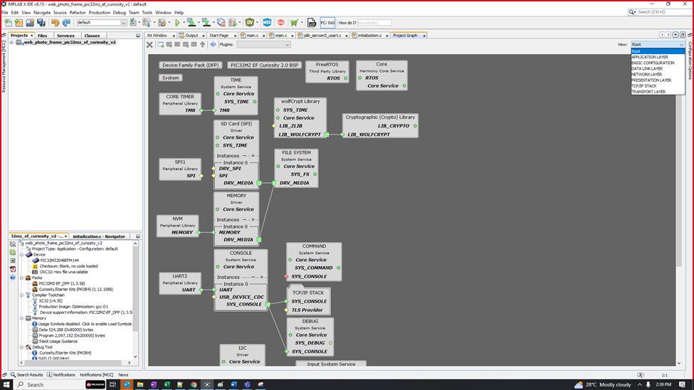 MCC Project graph considerations for Harmony Code Generation