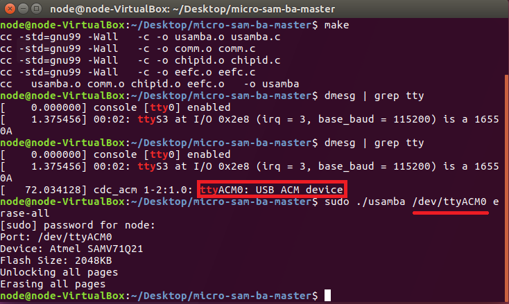 [KB:000007410] Getting started with micro SAM-BA on Linux for SAM S70 ...