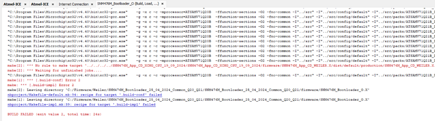 MPLAB X Project Build Failure due to Path length or Post-Build error