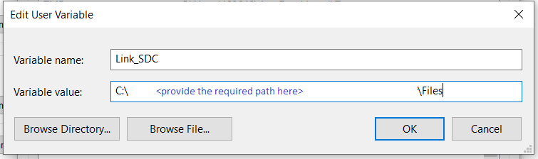 How to link files using relative path?