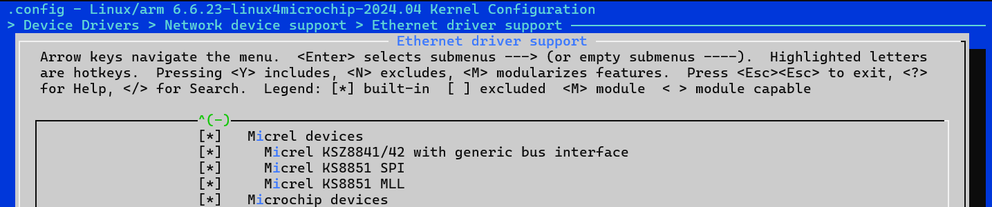 KSZ8851SNL Linux Support