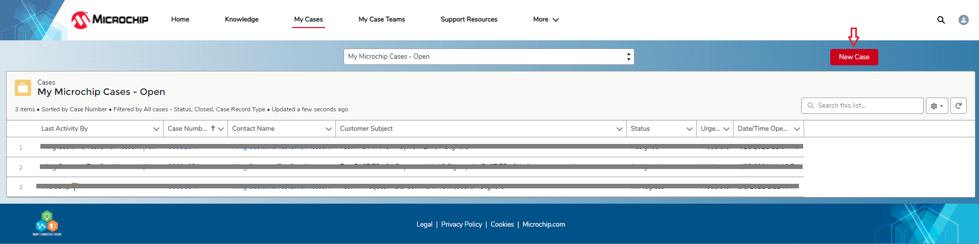 How to submit a technical support case?