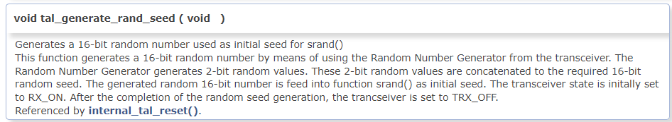 Random Number Seed Generation in Microchip Wireless Stacks