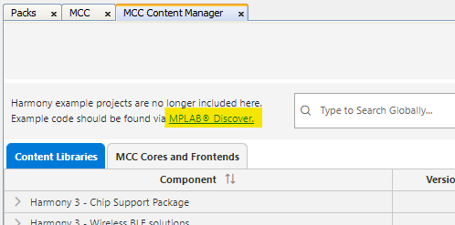 Harmony 3 – Application Demos and Code Examples Not Visible in MCC ...