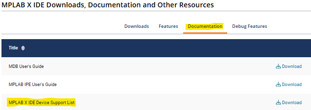 MPLAB X, Code Profiling options for 16-bit microcontrollers
