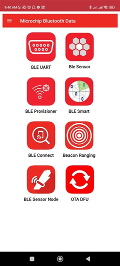 Transmit and Receive Data from BM70 and Microchip Bluetooth Data App