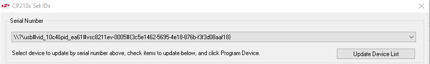 VSC8211EV GUI Crash Workaround