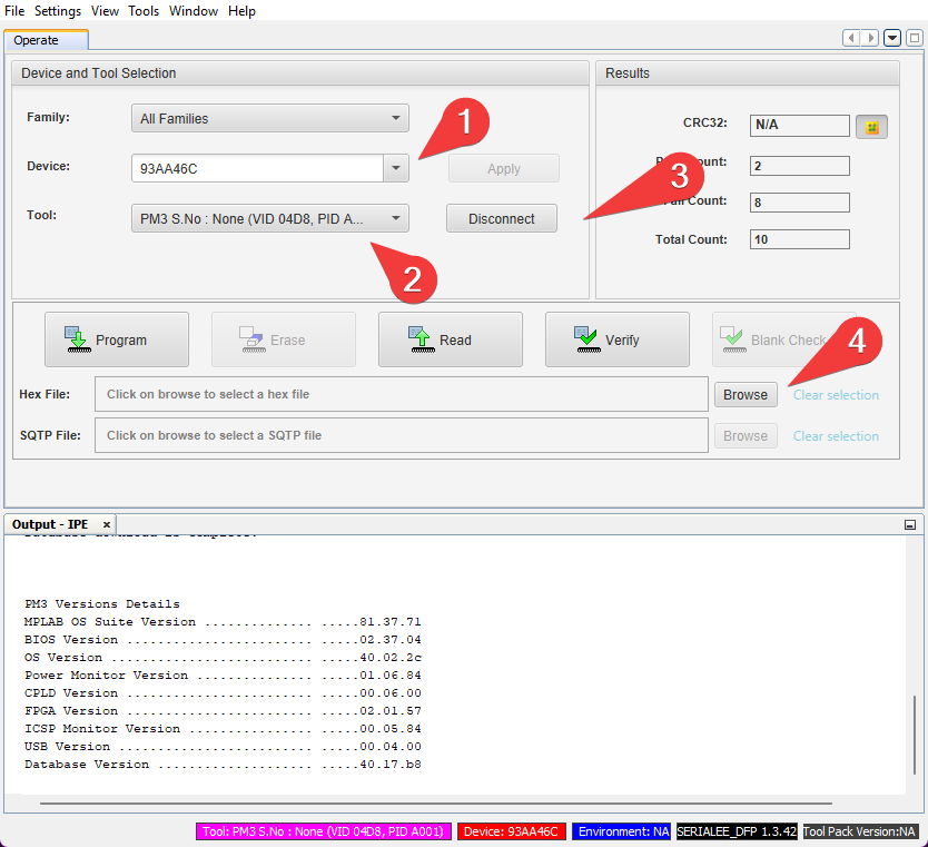 Programming Memory Products using PM3