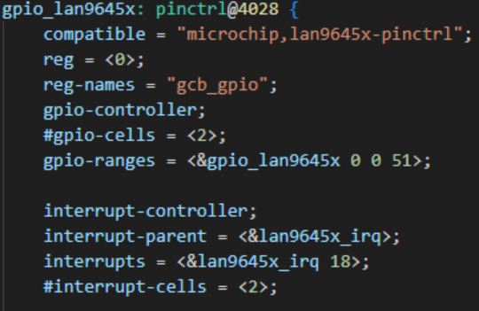 LAN9645X – Using the Device Tree to Enable Alternate GPIO Modes